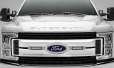 ZROADZ - Grilles and Grille Inserts for 2017-2019 F-250 SUPER DUTY, F-350 DUTY Z415573-KIT 2017-2017 FORD /350 OEM LED Light Bar Mounts (Brushed) Includes Two 6" Zroadz Slim Single Row LED Light Bars wire harness- thumbnail 1