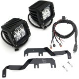 ZROADZ Hood Hinge LED Pod Light Kits Z365471-KIT2 2017-2017 FORD F250/F350: Hinges Bar Mount KIT - By A Pillar - with Two 3" Cube Led Work Lights (Includes Universal Wiring Harness) - B thumbnail 1