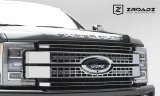 ZROADZ - Grilles and Grille Inserts for 2017-2019 F-250 SUPER DUTY, F-350 DUTY Z415371-KIT 2017-2017 FORD Super Duty F-250/350, Platinum OEM (Mounts to top section of grille) Led light bar mount kit mild steel-includes two thumbnail 1