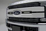 ZROADZ OEM Grille LED Light Kits Z415473-KIT 2017 Ford F-250 /350 Bar Mounts (Brushed) - Includes Two 6" Zroadz Slim Single Row Bars and wire harness- Bolts on to O thumbnail 1