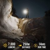 KC HiLiTES Flashlights 9966 Flashlight. FLX 7K, LED, Handheld, Rechargeable, 7,000 Max Lumen, Aluminum, Black, Each thumbnail 2