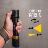 KC HiLiTES Flashlights 9965 Flashlight. FLX 3K, LED, Handheld, Rechargeable, 3,000 Max Lumen, Aluminum, Black, Each thumbnail 5