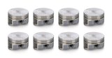 Speed-Pro Hypereutectic Pistons H868CP25MM Pistons, Hypereutectic, Flat, 3.907 in. Bore, Chevy, Pontiac, Set of 8 thumbnail 4