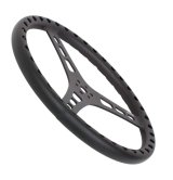 JOES Racing Products Aluminum Steering Wheels 13535-B Wheel, Aluminum, Black Anodized, 3-Spoke, 1.0 in. Dish, 15 in. Diameter, Dual 3-Bolt Mount, Each thumbnail 3