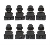 JOES Racing Products Brake Rotor T-Nuts 25155 T-Nuts, For Flange, 5/16-18 in. Thread Size, Steel, Black Oxide, Racing, Set of 8 thumbnail 1