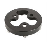 JOES Racing Products Momo Steering Wheel Hub Adapters 13411 Adapter, 6-bolt, Aluminum, Black Anodized, Kit thumbnail 1
