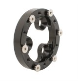 JOES Racing Products Momo Steering Wheel Hub Adapters 13411 Adapter, 6-bolt, Aluminum, Black Anodized, Kit thumbnail 3
