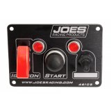 JOES Racing Products Switch Panels 46105 Panel, Dash Mount, Lighted, 3 Switches, Aluminum, Black, 5.0 in. Width, 3.5 in. Height, Kit thumbnail 4