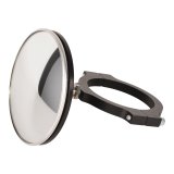 JOES Racing Products Side View Mirrors 11214 Mirror, Blindspot, Convex, Manual, Round, 3 in. Wide, Black Aluminum, For 1 3/4 in. Roll Bar, Each thumbnail 3