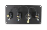 JOES Racing Products Switch Panels 46120 Panel, Dash Mount, 4 Switches, Aluminum, Black, 6.625 in. Width, 3.500 in. Height, Kit thumbnail 2