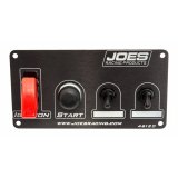 JOES Racing Products Switch Panels 46120 Panel, Dash Mount, 4 Switches, Aluminum, Black, 6.625 in. Width, 3.500 in. Height, Kit thumbnail 4