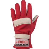 G-FORCE GF G5 RaceGrip Gloves 4101XSMRD Driving Gloves, RaceGrip, 2 Layers, Leather/Nomex®, Red, SFI 3.3/5, X-Small, Pair thumbnail 2