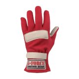 G-FORCE GF G5 RaceGrip Gloves 4101XSMRD Driving Gloves, RaceGrip, 2 Layers, Leather/Nomex®, Red, SFI 3.3/5, X-Small, Pair thumbnail 3