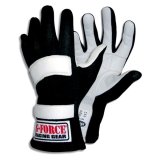 G-FORCE GF G5 RaceGrip Gloves 4101CSMBK Driving Gloves, RaceGrip, 2 Layers, Leather/Nomex®, Black, SFI 3.3/5, Youth Small, Pair thumbnail 3
