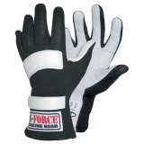 G-FORCE GF G5 RaceGrip Gloves 4101SMLBK Driving Gloves, RaceGrip, 2 Layers, Leather/Nomex®, Black, SFI 3.3/5, Small, Pair thumbnail 3