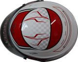 G-FORCE REVO Graphics SA2020 Helmets 13005XSMRD Helmet, Graphics, Full Face, Snell SA2020, White/Red, Clear Polycarbonate Shield, EPS Liner, Vented, X-Small, Each thumbnail 3