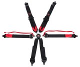 G-FORCE Pro Series Camlock 6-Point Harness 7601BK Harness, Complete, Camlock, 6-point, Pull Down, Roll Bar Mount, Black, Each thumbnail 3