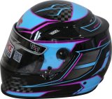 G-FORCE REVO Graphics SA2020 Helmets 13005XLGBU Helmet, Graphics, Full Face, Snell SA2020, Black/Blue, Clear Polycarbonate Shield, EPS Liner, Vented, X-Large, Each thumbnail 1
