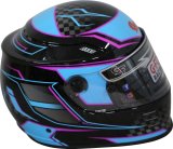 G-FORCE REVO Graphics SA2020 Helmets 13005XLGBU Helmet, Graphics, Full Face, Snell SA2020, Black/Blue, Clear Polycarbonate Shield, EPS Liner, Vented, X-Large, Each thumbnail 2