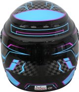 G-FORCE REVO Graphics SA2020 Helmets 13005XLGBU Helmet, Graphics, Full Face, Snell SA2020, Black/Blue, Clear Polycarbonate Shield, EPS Liner, Vented, X-Large, Each thumbnail 8