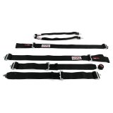 G-FORCE Camlock 6-Point Harness 7101BK Harness, Complete, 6-Point, Camlock, Individual Type, Bolt-In, Floor Mount, Black, Each thumbnail 1