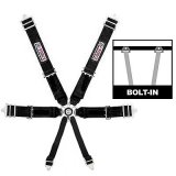 G-FORCE Camlock 6-Point Harness 7101BK Harness, Complete, 6-Point, Camlock, Individual Type, Bolt-In, Floor Mount, Black, Each thumbnail 2