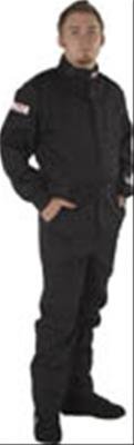 G-FORCE GF125 Driving Suits 4125MEDBK Suit, GF125, One-Piece, Single Layer, Pyrovatex, Medium, Black Top, Black Bottom, Each thumbnail 4
