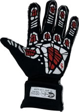 G-FORCE G-Limit RS Racing Gloves 54000SMLBK Driving Gloves, RS, 2 Layers, SFI 3.3/5, Nomex®, Black, Small, Pair thumbnail 1
