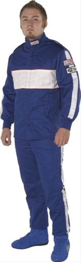 G-FORCE GF505 Driving Jackets 4385MEDBU Jacket, GF505, Triple Layer, Fire-Retardant Cotton, Medium, Blue, Each thumbnail 2