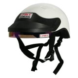 G-FORCE Pro Force Crew Helmets 4414LRGWH Half Helmet, Crew, Large, Nylon Liner, White, Each thumbnail 1