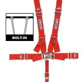 G-FORCE Latch and Link Individual Shoulder 5-Point Harness 6000RD Harness, Complete, Latch, Individual-Type, Bolt-In, Floor/Roll Bar Mount, Red, Each thumbnail 3