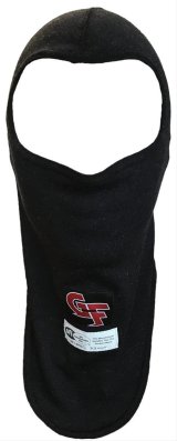 G-FORCE Two-Layer Balaclavas 4114BK Hood, 2-Layer, Nomex, 1 Eyeport, Black, Each thumbnail 2