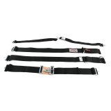 G-FORCE Latch and Link Individual Shoulder 6-Point Harness 6001BK Harness, Complete, 6-Point, & Link, Individual-Type, Bolt-In, Floor/Roll Bar Mount, Black, Each thumbnail 1