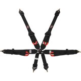G-FORCE Pro Series Camlock 6-Point Harness 7622BK Harness, Camlock, Complete, 6-point, Pull Up, Floor Mount, Black, Each thumbnail 3