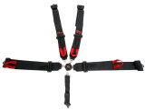 G-FORCE Camlock 5-Point Harness 7000BK Harness, 5-point, Complete, Camlock, Individual-Type, Bolt-In, Floor/Roll Bar Mount, Black, Each thumbnail 2