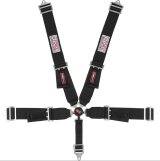 G-FORCE Camlock 5-Point Harness 7000BK Harness, 5-point, Complete, Camlock, Individual-Type, Bolt-In, Floor/Roll Bar Mount, Black, Each thumbnail 4