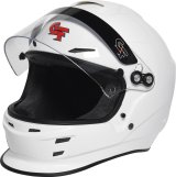 G-FORCE Nova Helmets 16004MEDWH Helmet, Nova, Full Face, Gloss White, Clear Polycarbonate Shield, EPS Liner, Vented, Medium, Each thumbnail 7