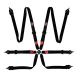 G-FORCE 2 Endurance FIA 6-Point Harness 7624RD Harness, Endurance, Camlock, Complete, 6-point, Pull Up, Floor Mount, Red, Each thumbnail 1