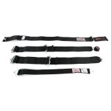 G-FORCE Camlock Drag Racing 5-Point Harness 7140BK Harness, Complete, Camlock, Individual-Type, Bolt-In, Wraparound, Black, Each thumbnail 1