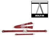G-FORCE Latch and Link V-Type 5-Point Harness 6020RD Harness, Complete, Latch, V-Type, Bolt-In, Floor/Roll Bar Mount, Red, Each thumbnail 2