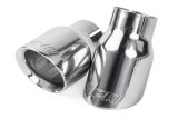 APR Round, Polished 2.50 Inch Exhaust Tip TPK0006 Tips, Clamp-on, Stainless Steel, Polished, Slant Cut, in. Inlet, 3.50 in. Outlet, Audi, Porsche, Volkswagen, Pair thumbnail 2