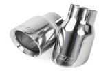 APR Round, Polished 2.50 Inch Exhaust Tip TPK0006 Tips, Clamp-on, Stainless Steel, Polished, Slant Cut, in. Inlet, 3.50 in. Outlet, Audi, Porsche, Volkswagen, Pair thumbnail 3