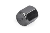 APR Valve Stem Caps MS100179 Caps, Hex Flat Cap Style, Aluminum, Gunmetal Anodized, Logo, Set of 4 thumbnail 2