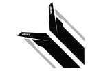 APR Sideburn Fender Decals PM100334 and Stickers, Decal, Vinyl, Black/Silver, Pair thumbnail 3
