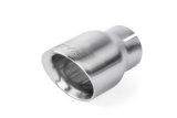 APR Round, Brushed 2.50 Inch Exhaust Tip TPK0007 Tips, Clamp-on, Stainless Steel, Brushed, Slant Cut, in. Inlet, 3.50 in. Outlet, Audi, Porsche, Volkswagen, Pair thumbnail 3
