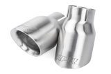 APR Round, Brushed 2.50 Inch Exhaust Tip TPK0007 Tips, Clamp-on, Stainless Steel, Brushed, Slant Cut, in. Inlet, 3.50 in. Outlet, Audi, Porsche, Volkswagen, Pair thumbnail 7
