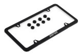 APR License Plate Frames A1000013 Frames, Stainless Steel, Black, Logo, Each thumbnail 5
