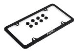APR License Plate Frames A1000013 Frames, Stainless Steel, Black, Logo, Each thumbnail 8
