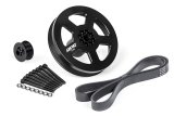 APR 3.0 TFSI Supercharger Drive Kits MS100184 Pulley Kits, Kits, Pulley, Crankshaft Pulley, Aluminum, Black, Serpentine, Belt, Audi, 3.0L, Kit thumbnail 3