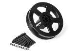 APR 3.0 TFSI Supercharger Drive Kits MS100184 Pulley Kits, Kits, Pulley, Crankshaft Pulley, Aluminum, Black, Serpentine, Belt, Audi, 3.0L, Kit thumbnail 4